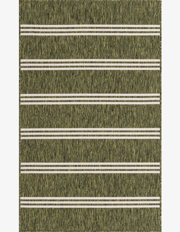 Green Easy-Clean Jill Zarin Anguilla Indoor / Outdoor Rug