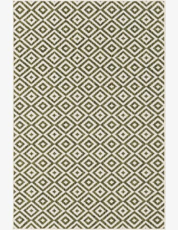 Green Easy-Clean Jill Zarin Costa Rica Indoor / Outdoor Rug