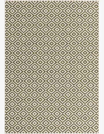 Green Easy-Clean Jill Zarin Costa Rica Indoor / Outdoor Rug