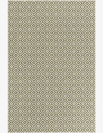 Green Easy-Clean Jill Zarin Costa Rica Indoor / Outdoor Rug