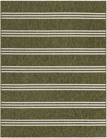 Green Easy-Clean Jill Zarin Anguilla Indoor / Outdoor Rug