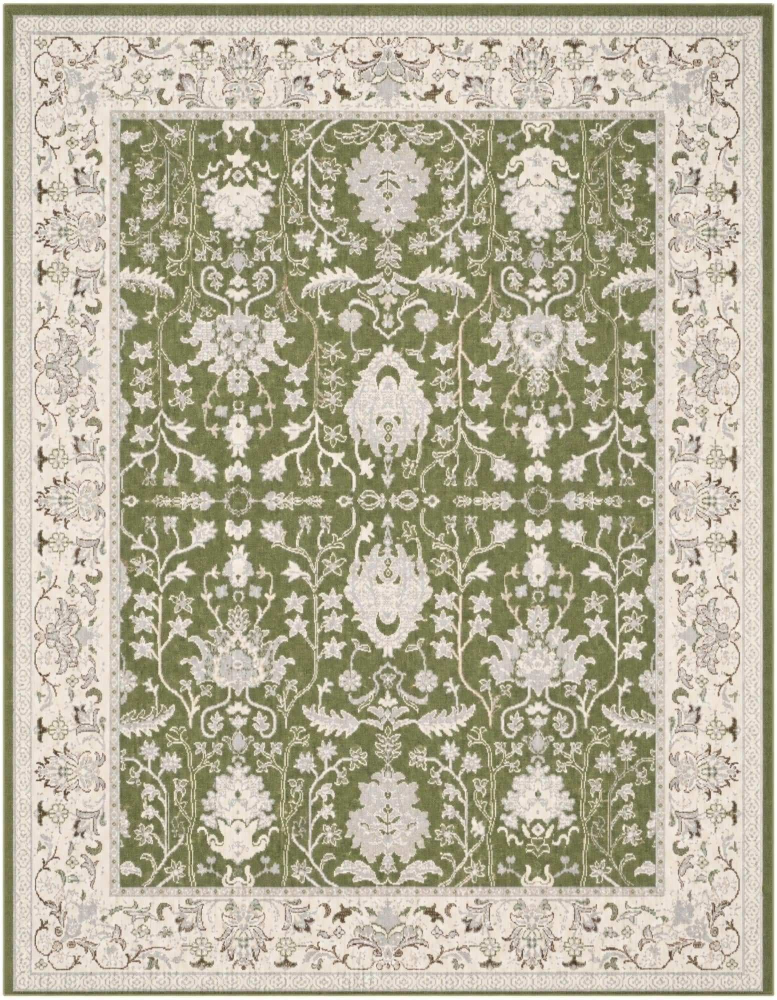 Green Kamala Washable Rug