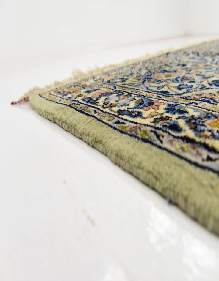 Detail image of 9' x 12' 10 Hand Knotted Kashan Persian Wool Rug