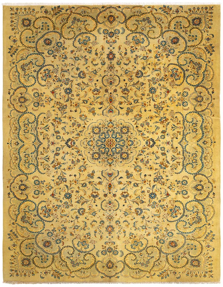 Detail image of 10' x 13' 8 Kashan Wool Rug