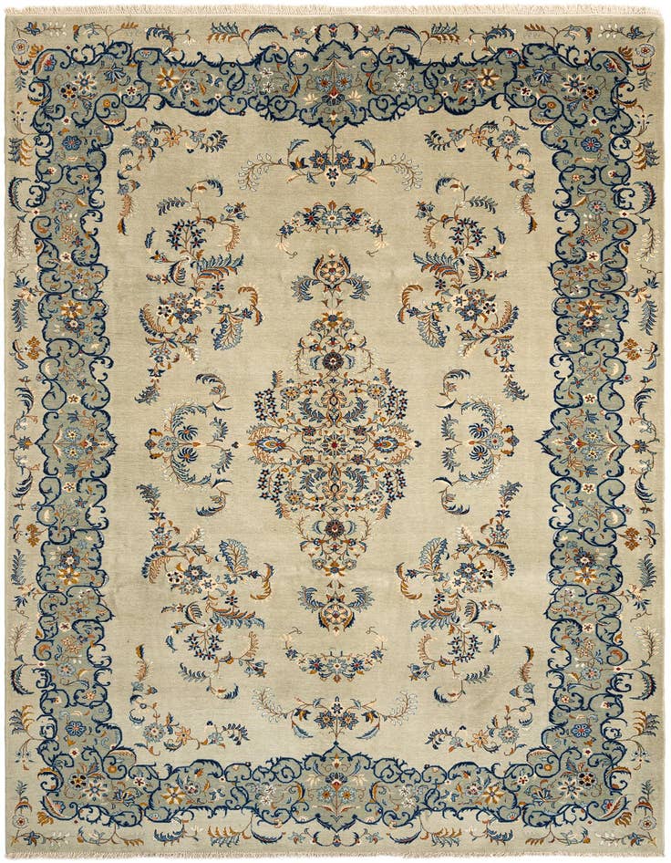 Detail image of 7' 9 x 11' 5 Kashan Wool Rug