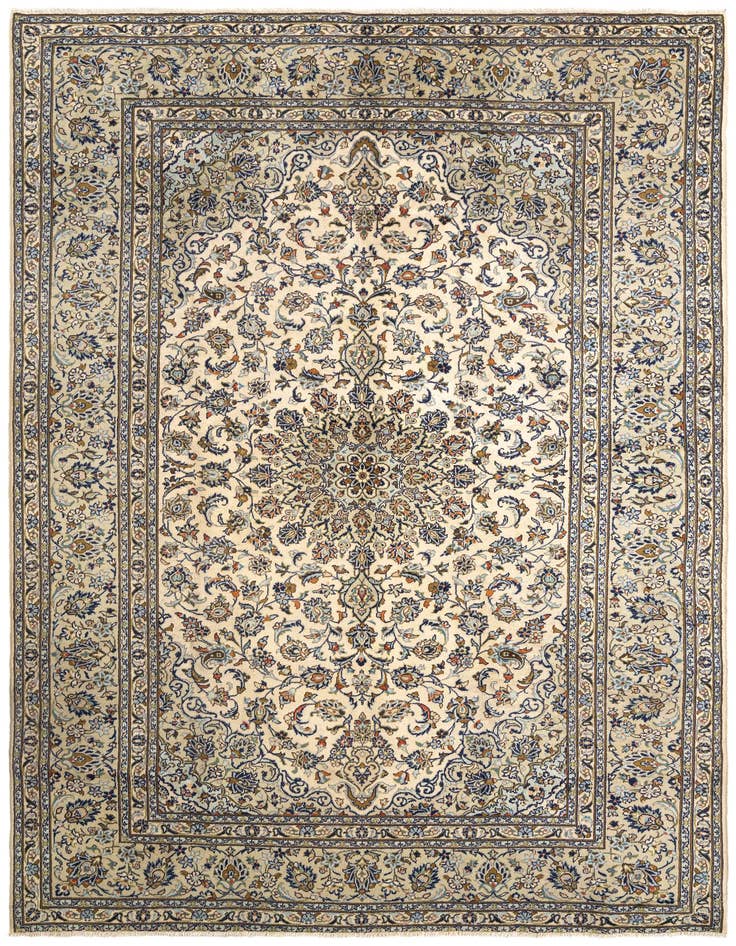 Detail image of 7' 10 x 11' 2 Kashan Wool Rug