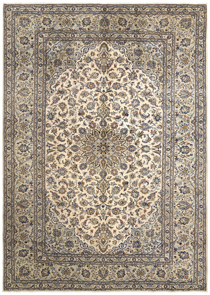 Detail image of 7' 10 x 11' 2 Kashan Wool Rug