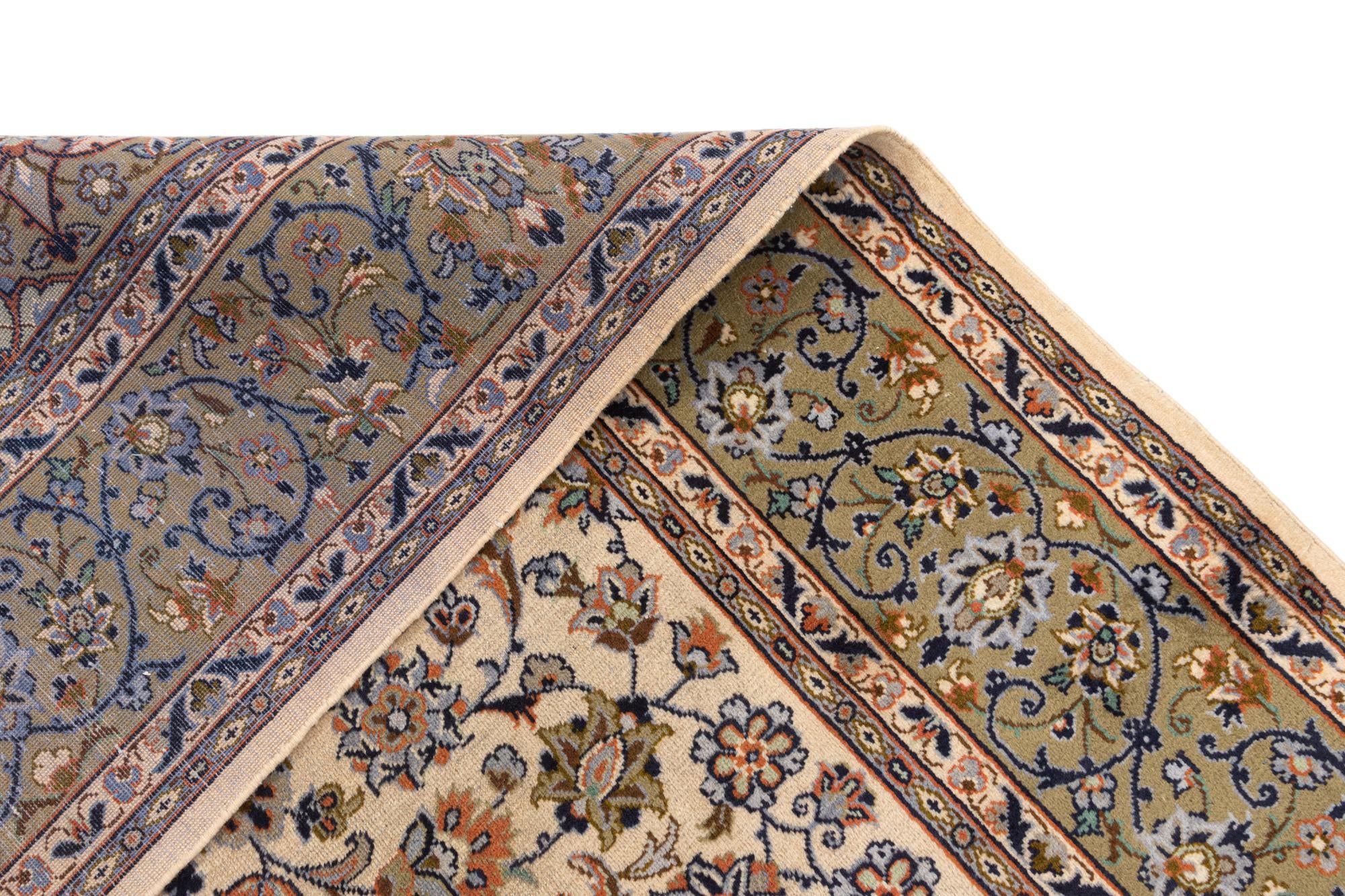 7' 9 x 11' 6 Kashan Wool Rug