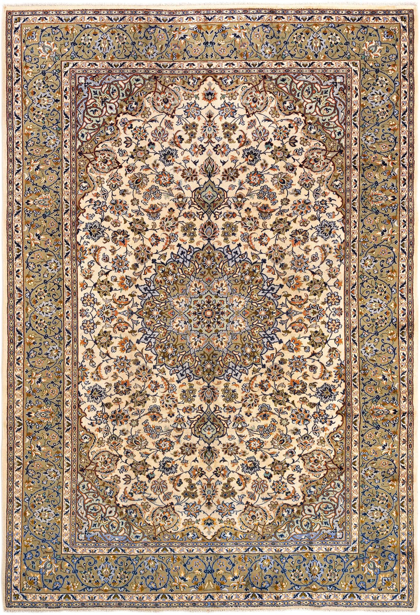7' 9 x 11' 6 Kashan Wool Rug