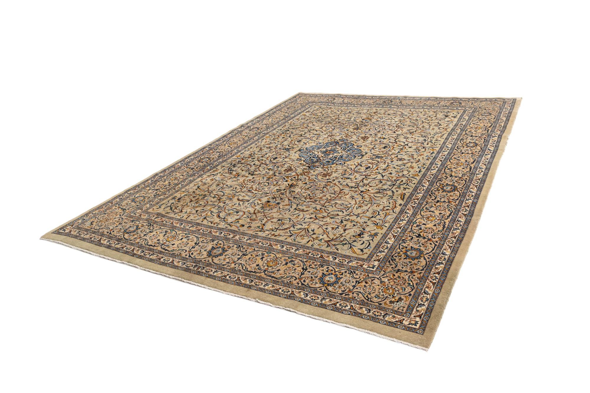 9' 10 x 13' 5 Kashan Wool Rug