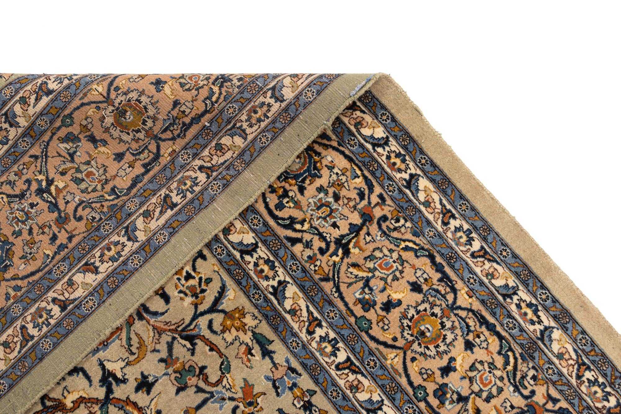 9' 10 x 13' 5 Kashan Wool Rug