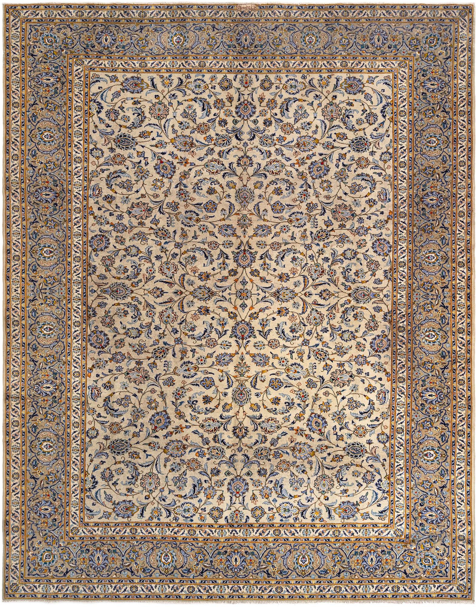 10' 6 x 13' 6 Kashan Wool Rug