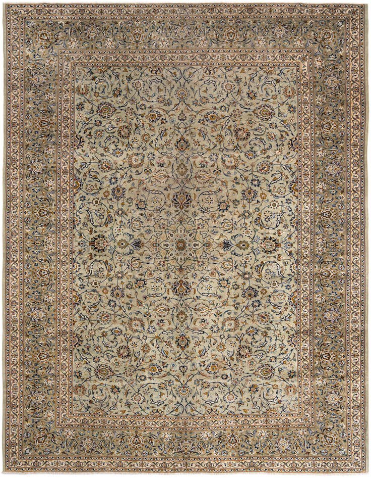 Detail image of 10' 2 x 13' 4 Kashan Wool Rug