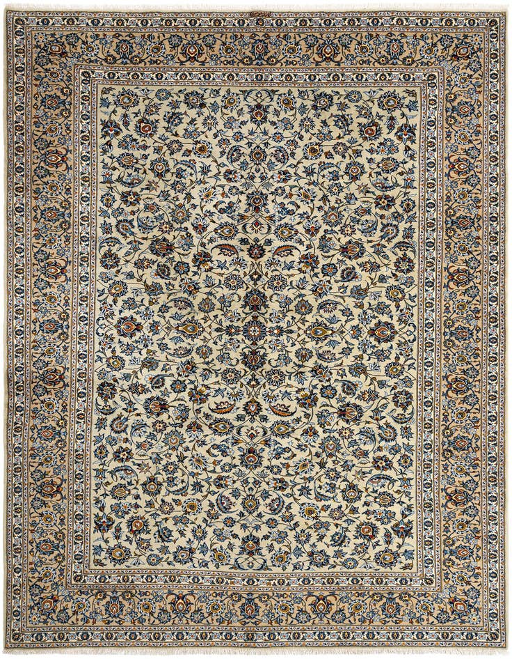 Detail image of 10' x 13' 4 Kashan Wool Rug