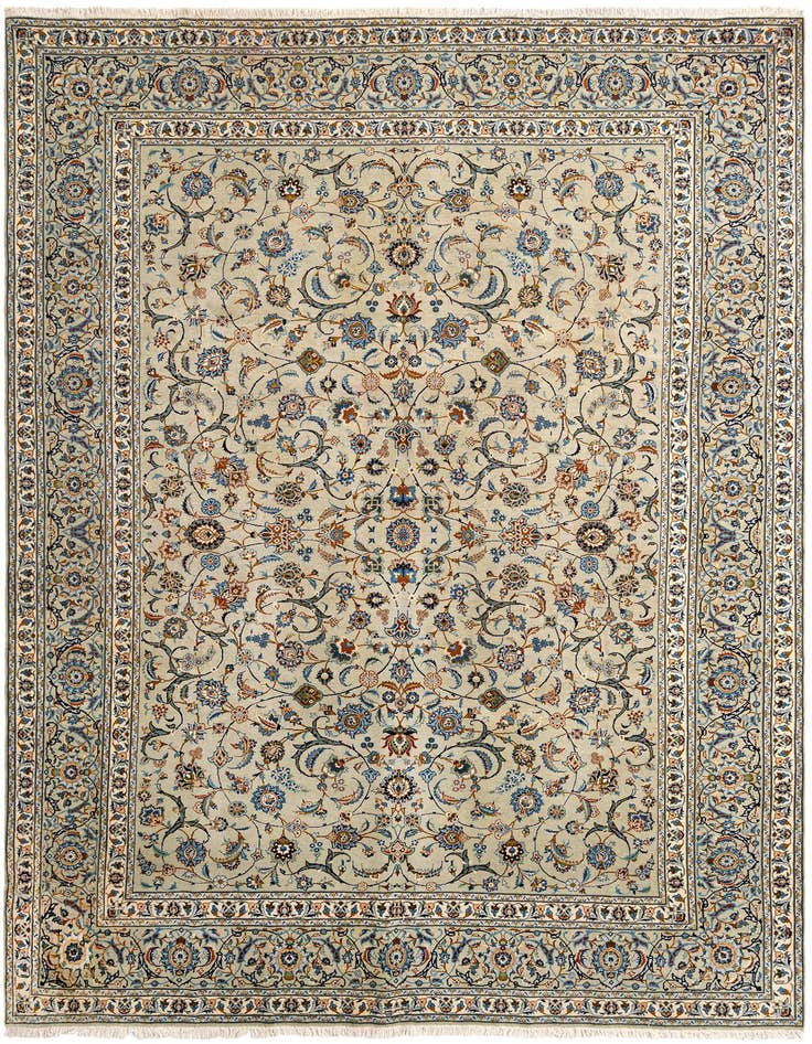 Detail image of 9' 11 x 13' 7 Kashan Wool Rug