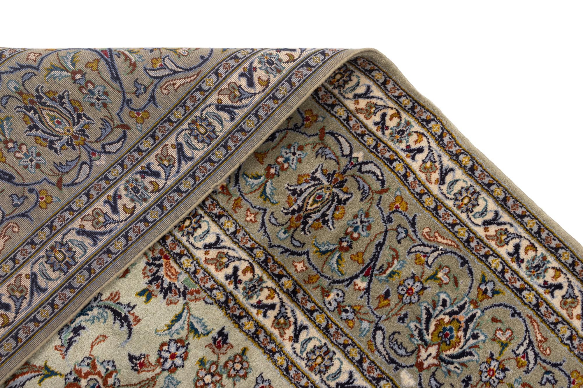 9' 11 x 13' 1 Kashan Wool Rug