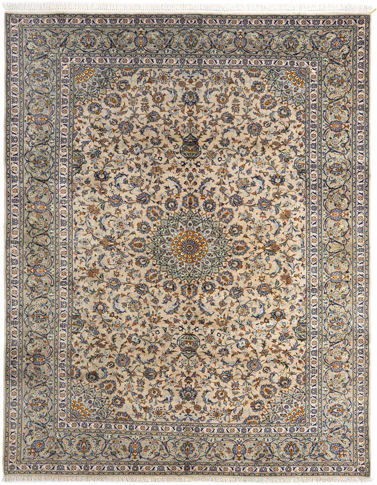 Detail image of 9' 9 x 12' 3 Kashan Wool Rug