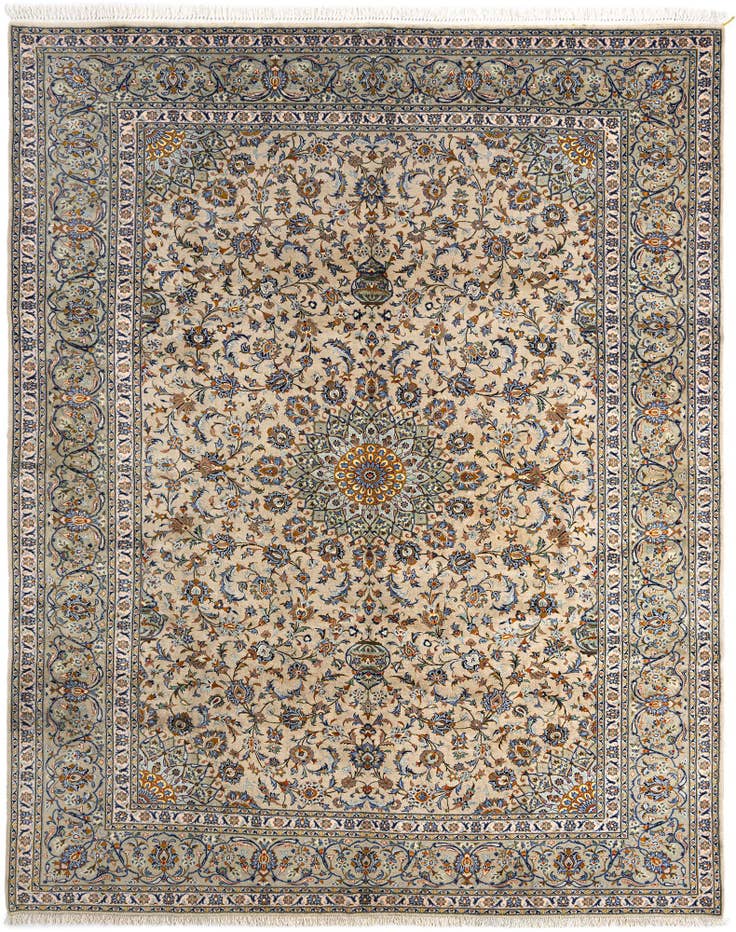Detail image of 9' 9 x 12' 3 Kashan Wool Rug