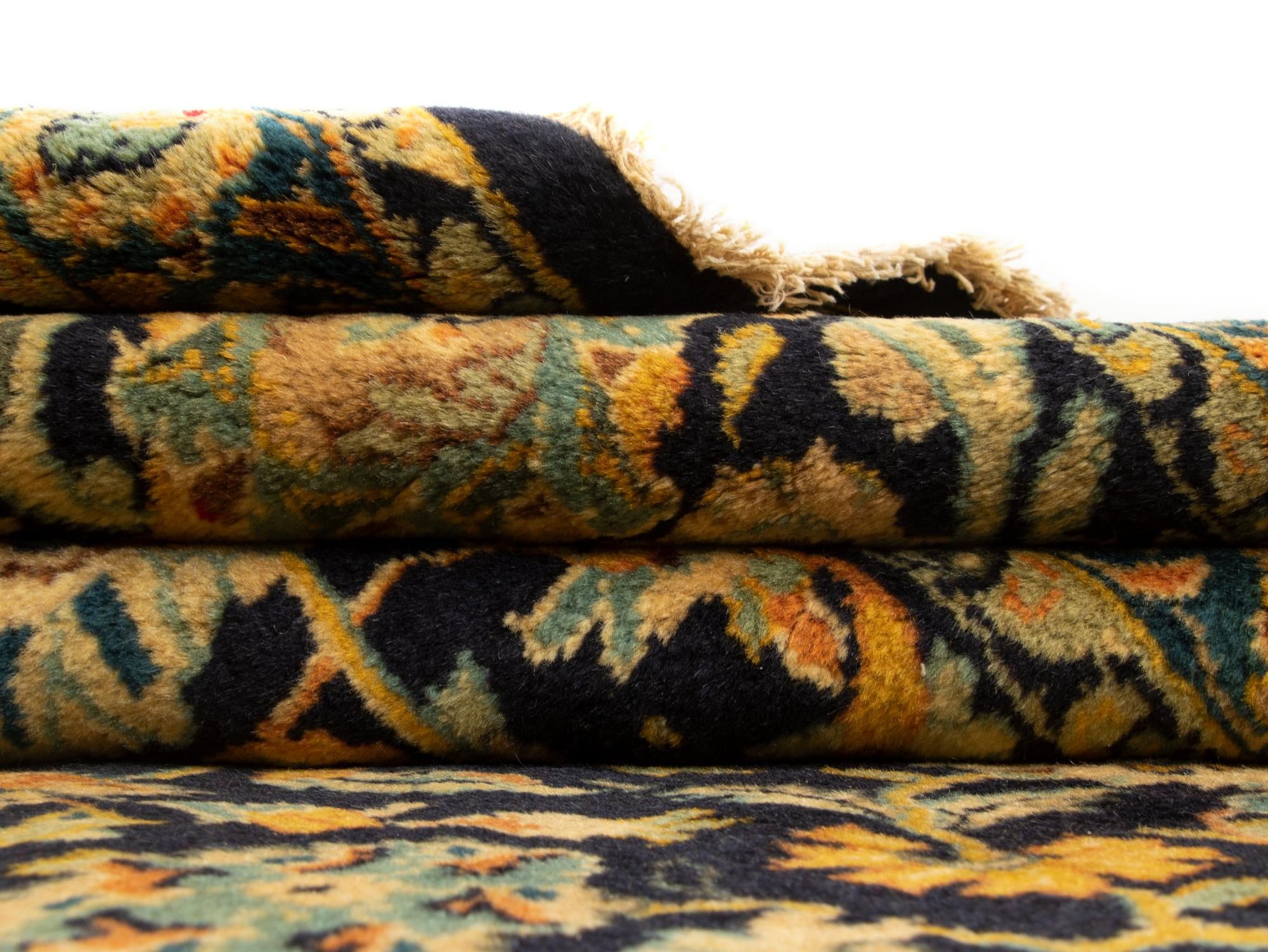 7' 9 x 11' 10 Hand Knotted Kashan Persian Wool Rug