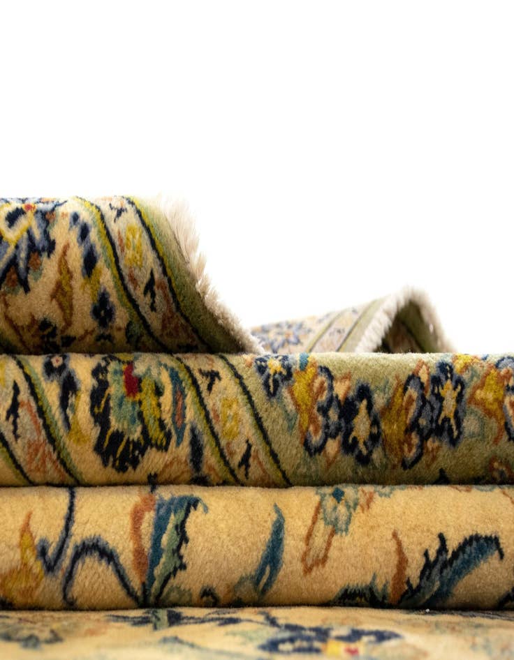 Detail image of 9' 1 x 13' 3  Hand Knotted Kashan Persian Wool Rug