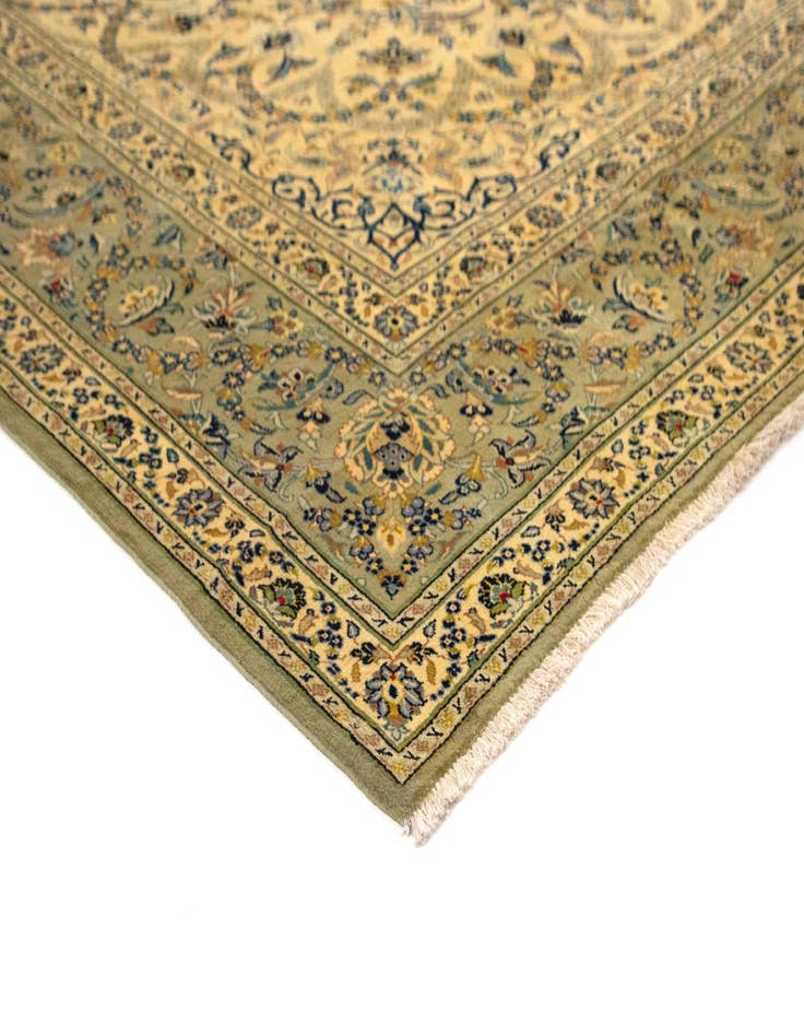 Detail image of 9' 1 x 13' 3  Hand Knotted Kashan Persian Wool Rug