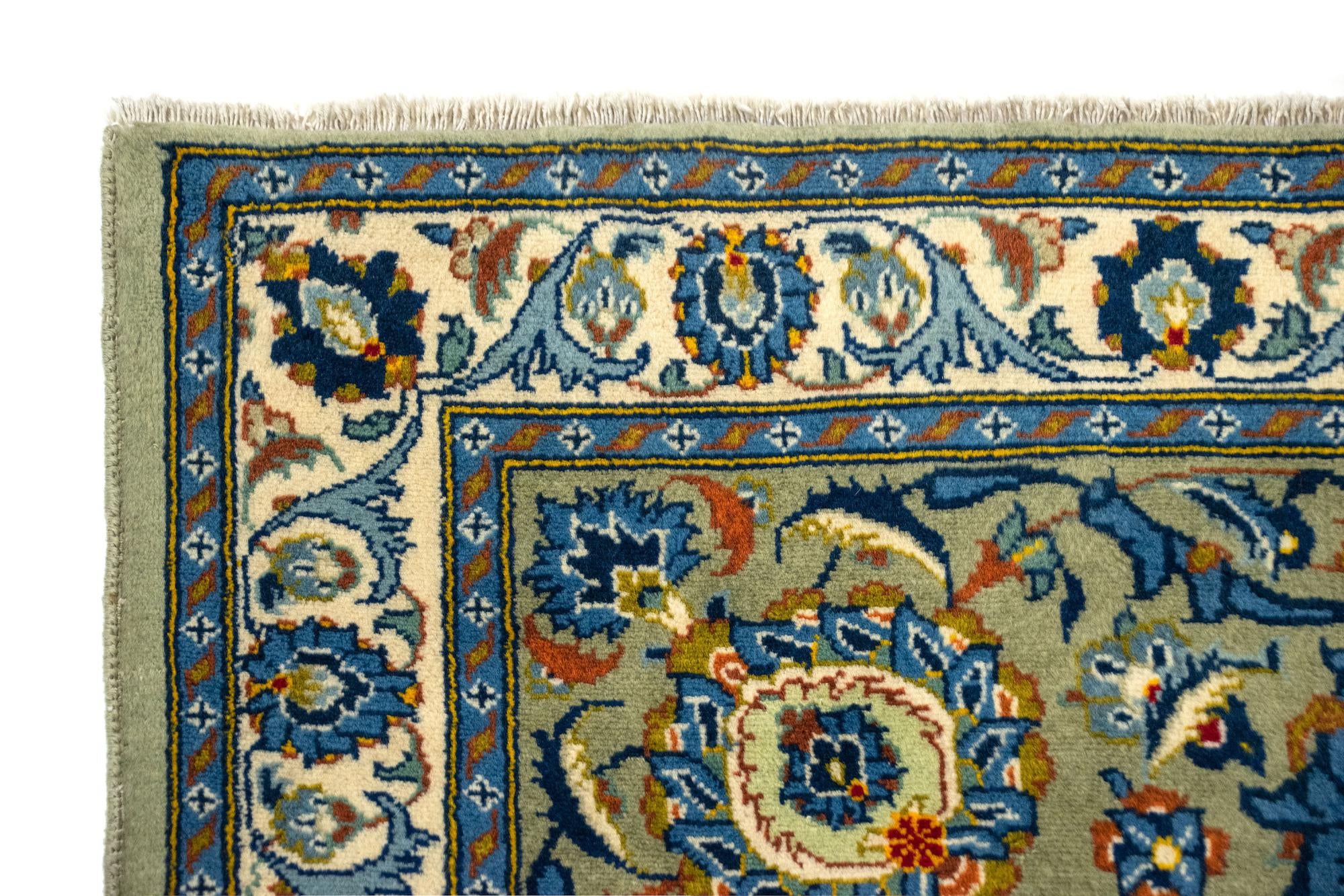 9' 5 x 13' 3 Hand Knotted Kashan Persian Rug