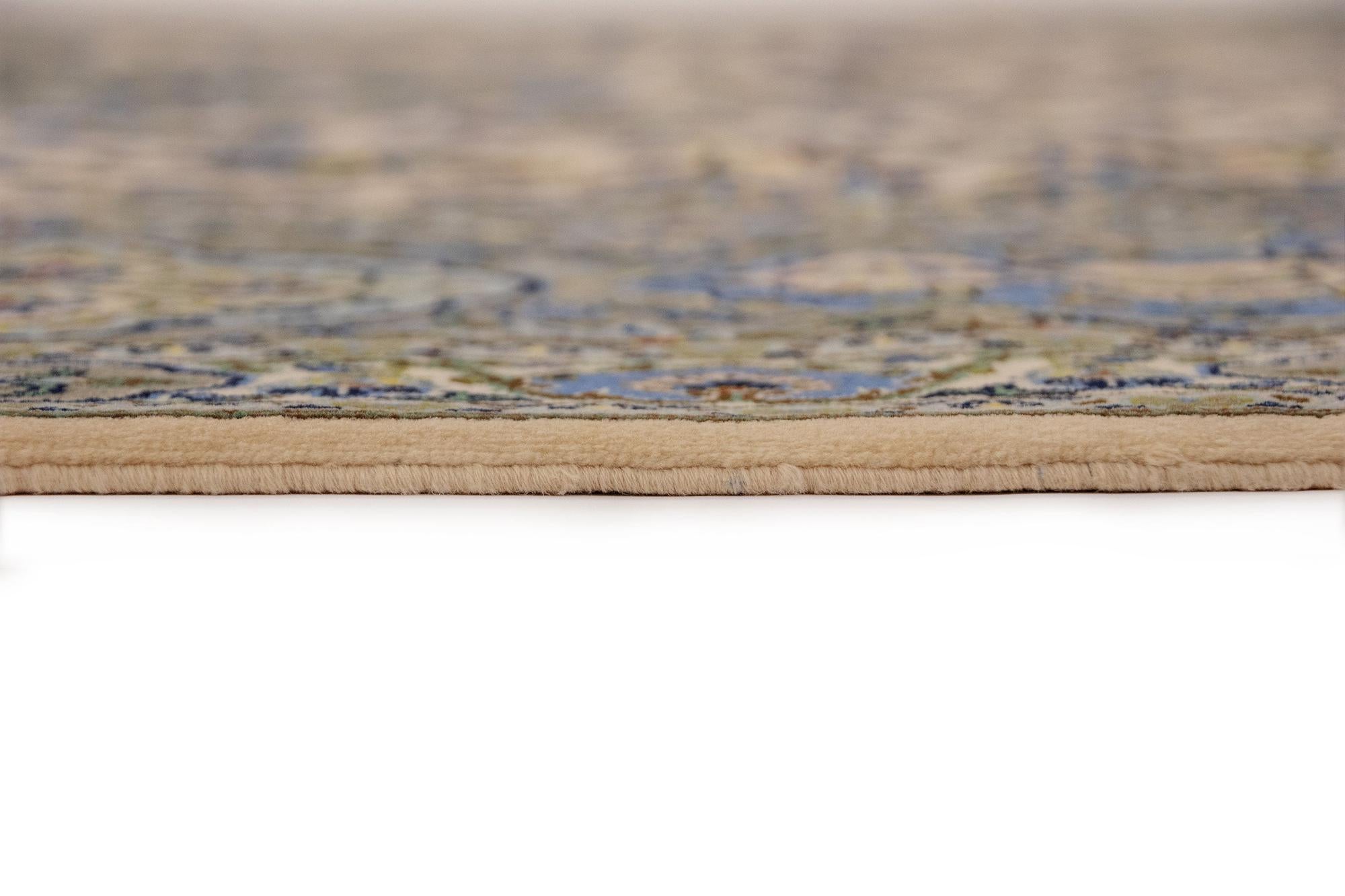 9' 8 x 12' 11 Hand Knotted Kashan Persian Wool Rug