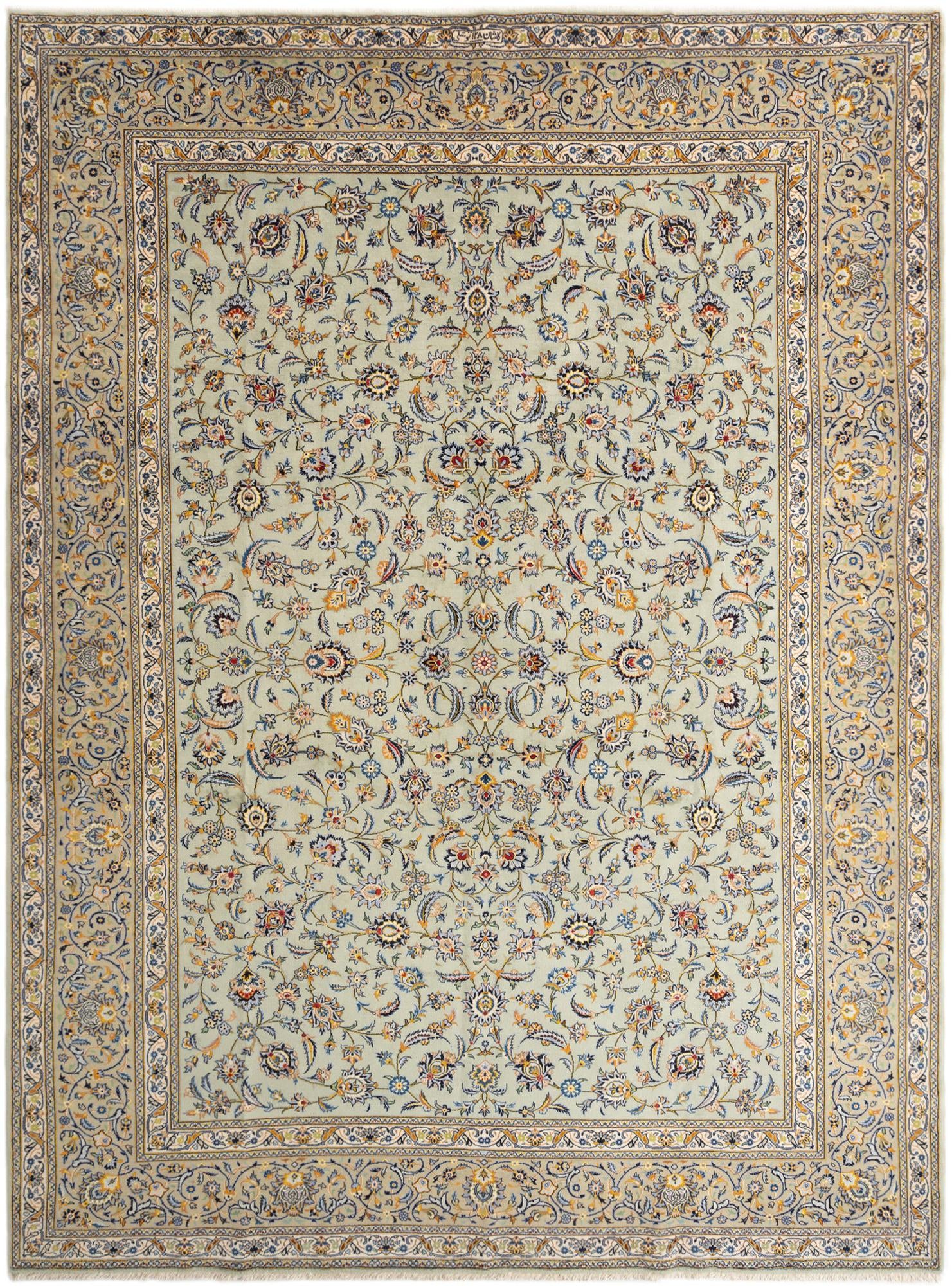 10' 1 x 13' 7 Kashan Rug