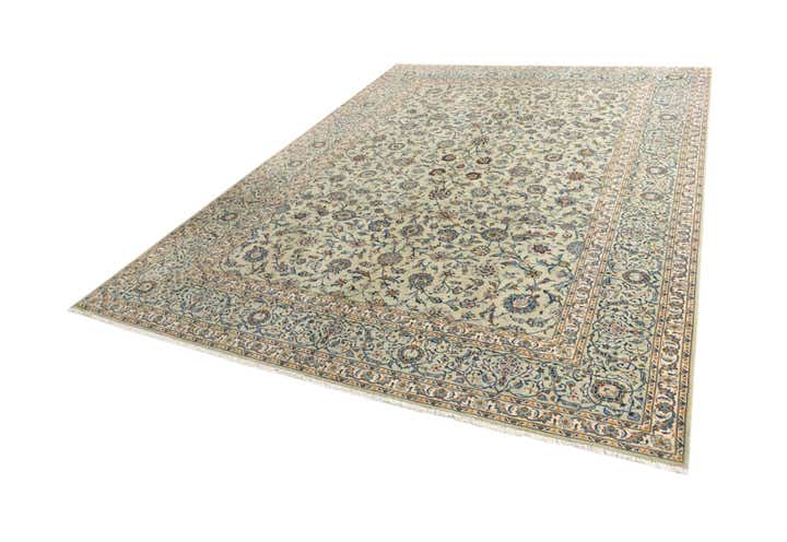 9' 8 x 13' 3 Kashan Rug