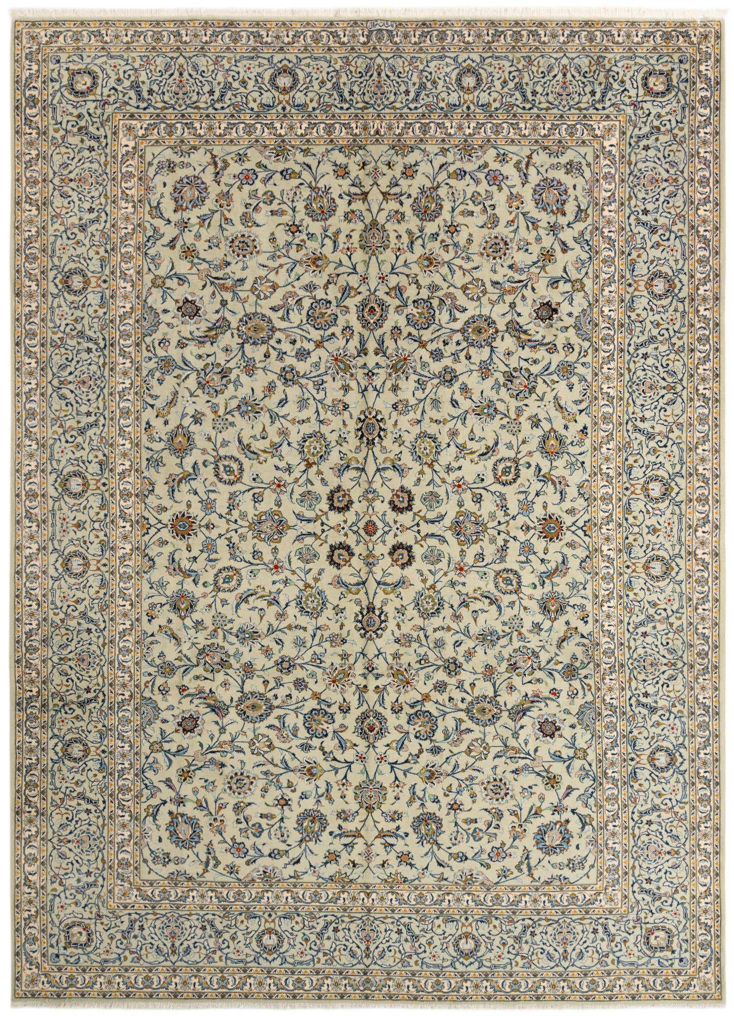 9' 8 x 13' 3 Kashan Rug