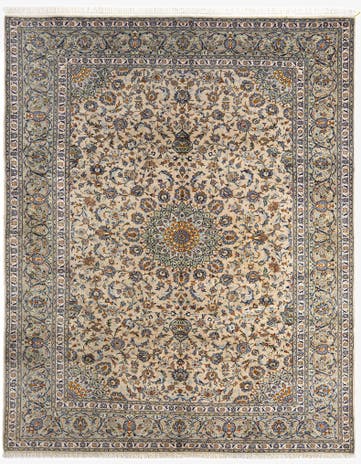 9' 9 x 12' 3 Kashan Wool Rug