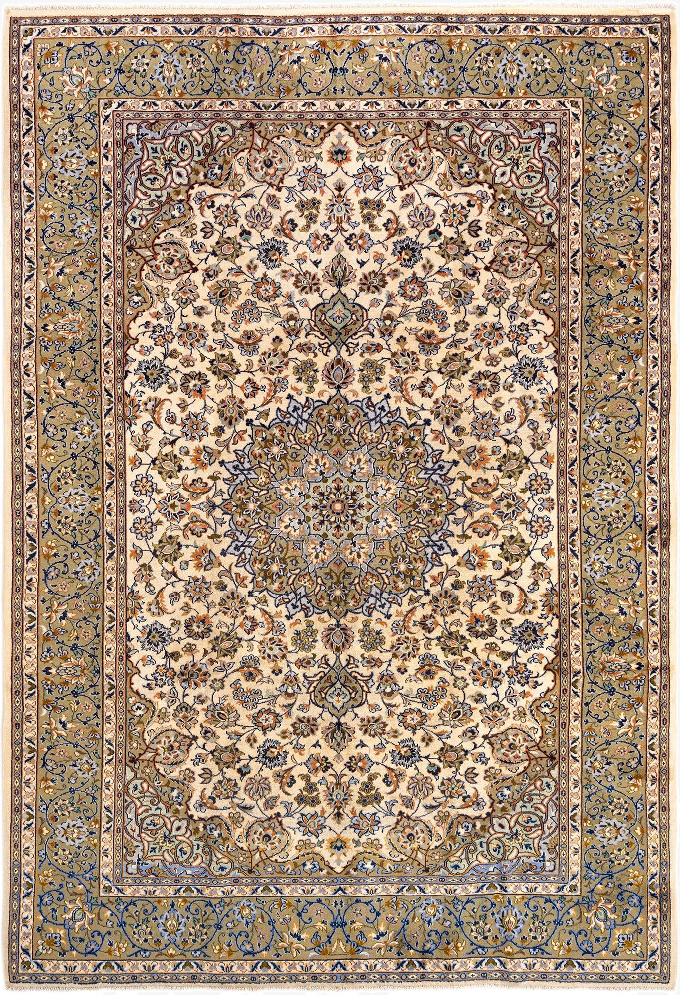 7' 9 x 11' 6 Kashan Wool Rug