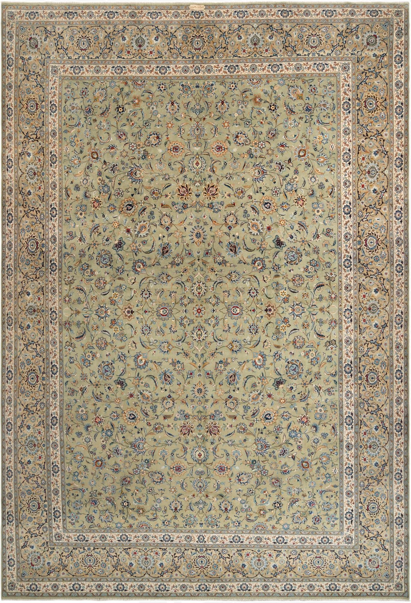 11' 2 x 16' 5 Kashan Rug