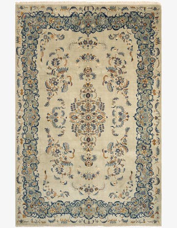 7' 9 x 11' 5 Kashan Wool Rug