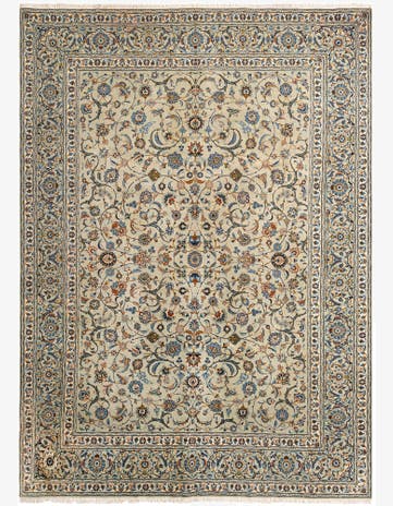 9' 11 x 13' 7 Kashan Wool Rug