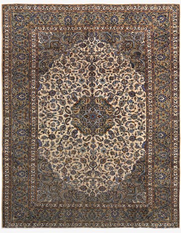 9' 10 x 13' 1 Kashan Wool Rug