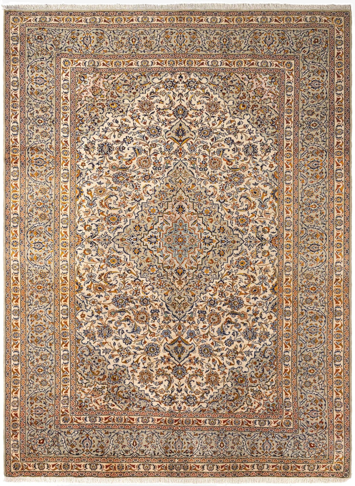 9' 11 x 13' 3 Kashan Wool Rug