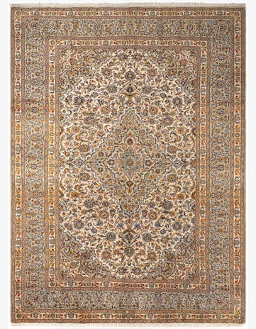 9' 11 x 13' 3 Kashan Wool Rug