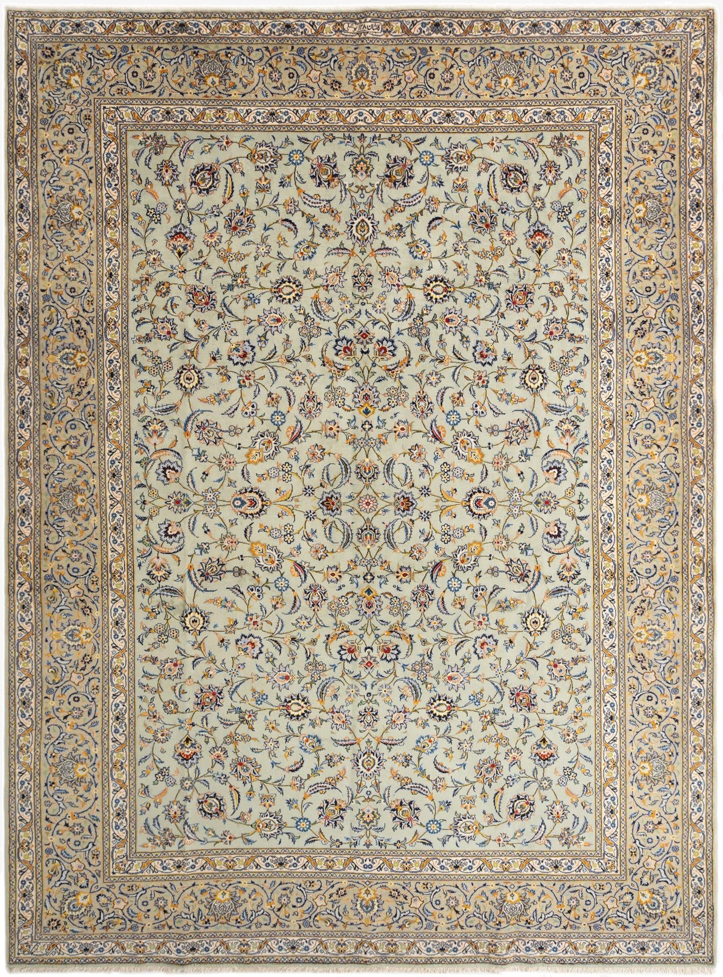 10' 1 x 13' 7 Kashan Rug