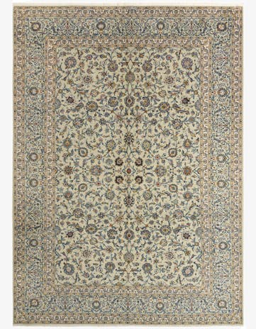 9' 8 x 13' 3 Kashan Rug