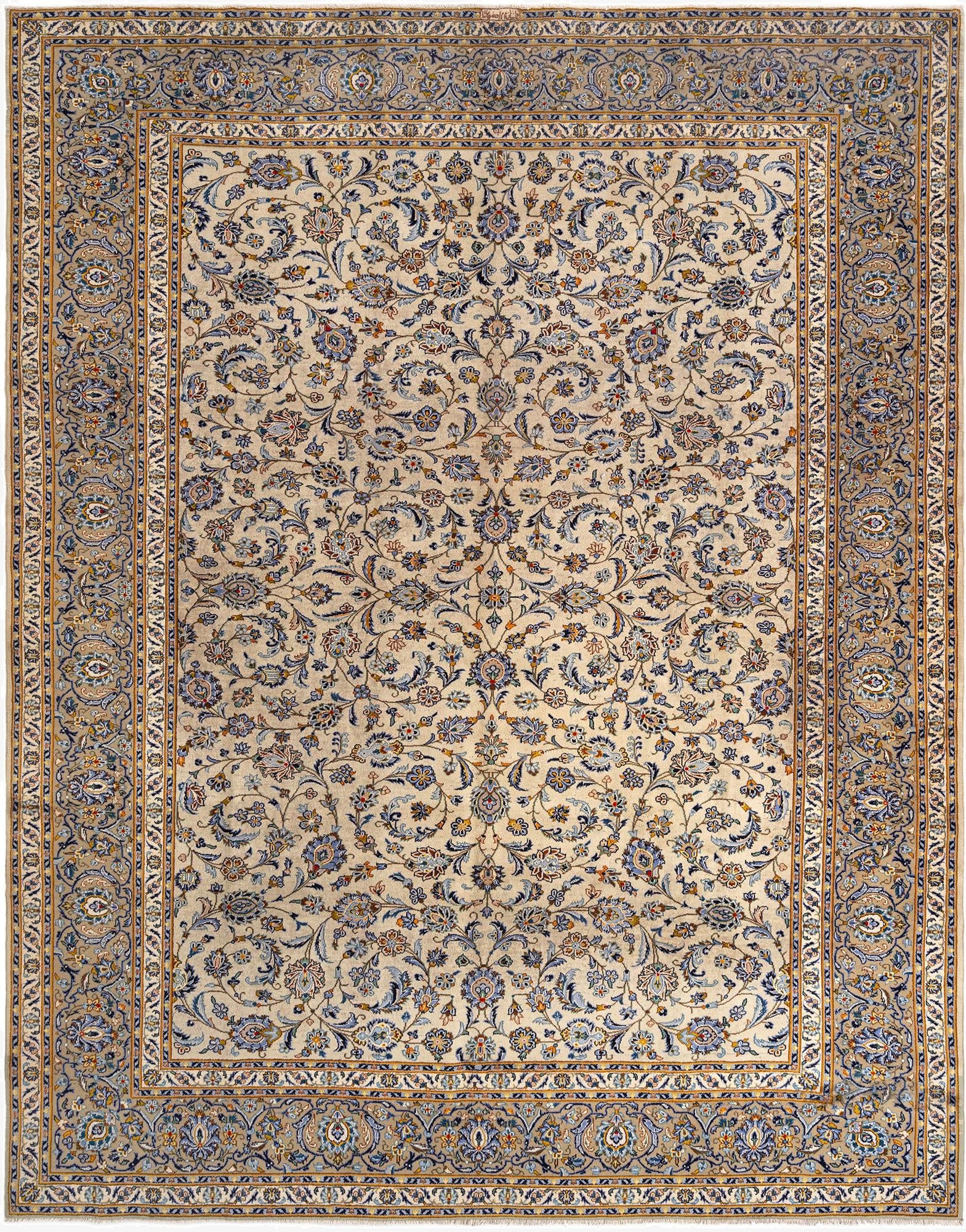 10' 6 x 13' 6 Kashan Wool Rug