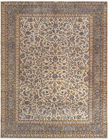 10' 6 x 13' 6 Kashan Wool Rug