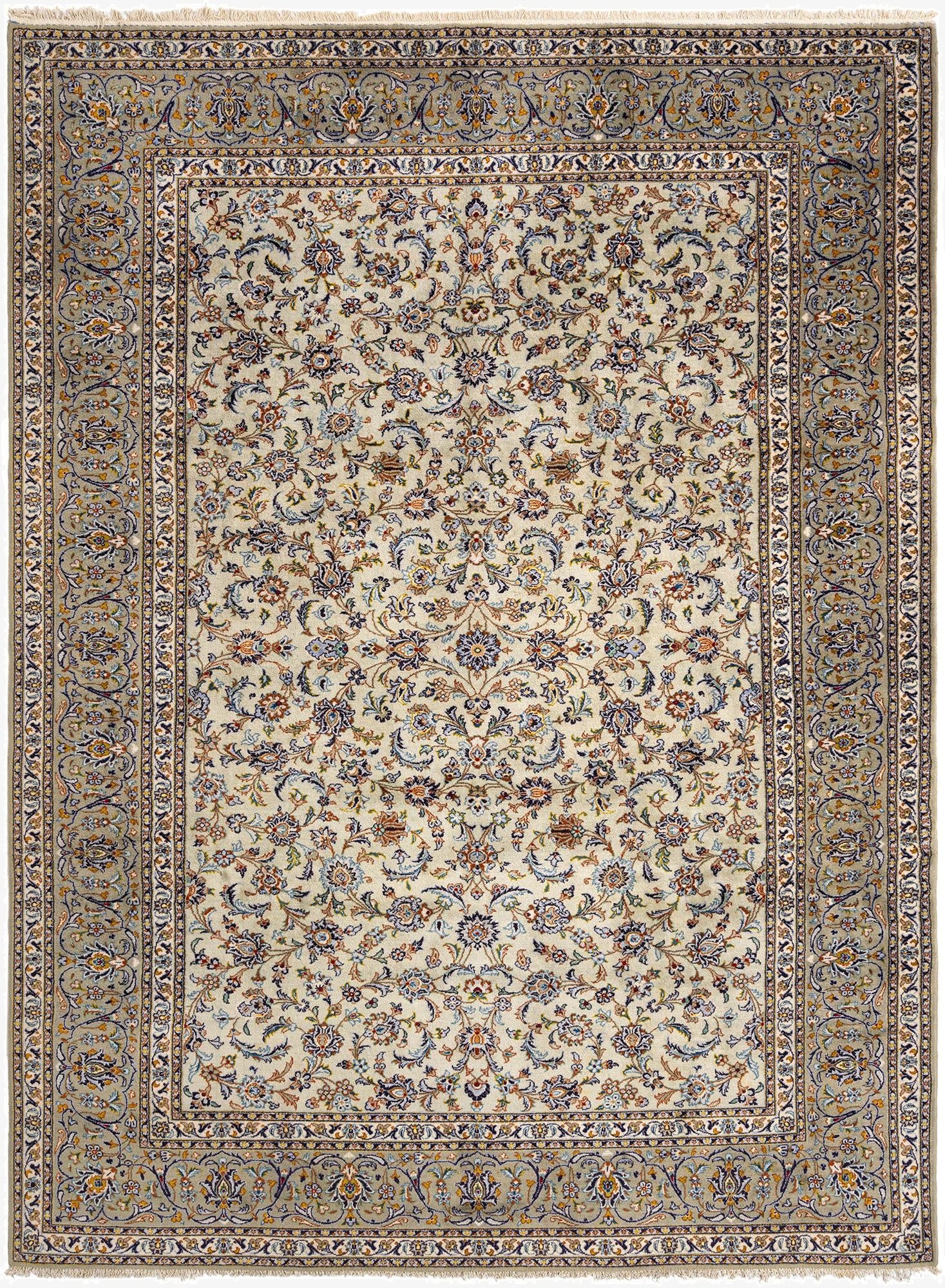 9' 11 x 13' 1 Kashan Wool Rug
