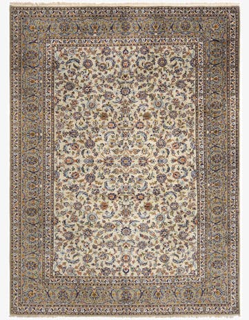 9' 11 x 13' 1 Kashan Wool Rug