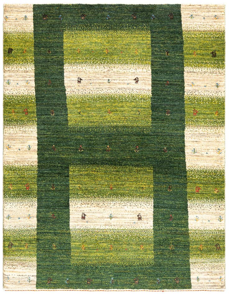 Detail image of 3' 4 x 4' 8 Kashkuli Wool Rug