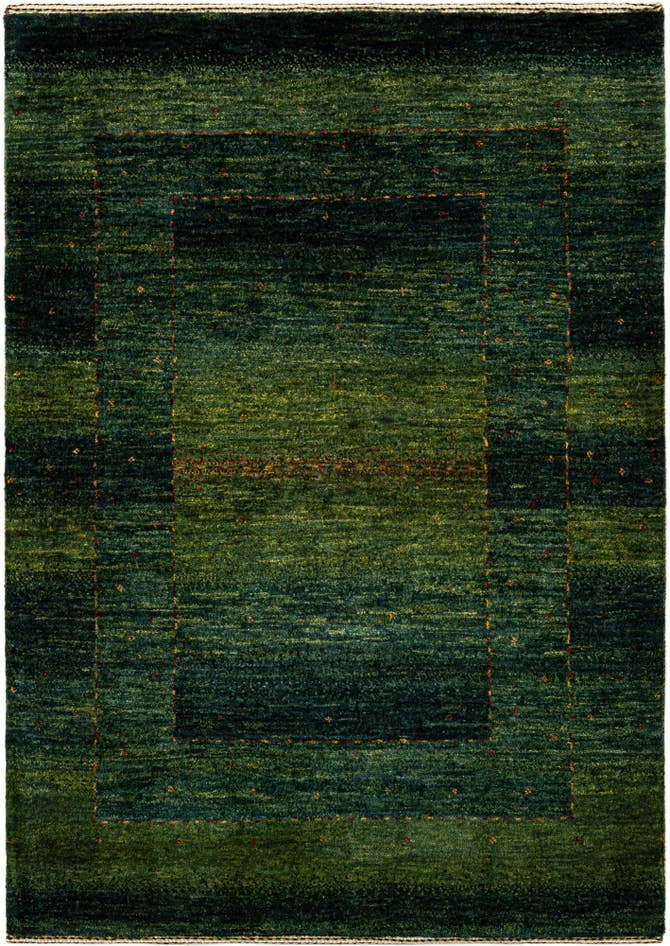 Detail image of 2' 10 x 4' Hand Knotted Kashkuli Rug