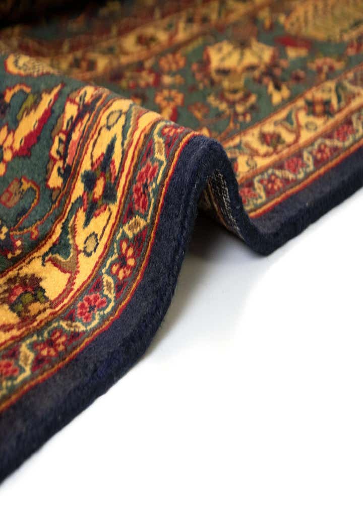 9' 4 x 12' 7 Hand Knotted Kashmar Persian Wool Rug