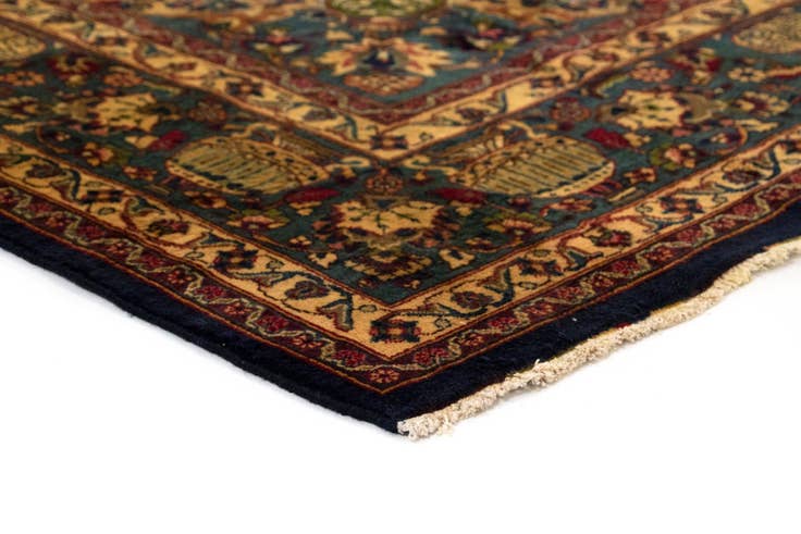 Detail image of 9' 4 x 12' 7 Hand Knotted Kashmar Persian Wool Rug