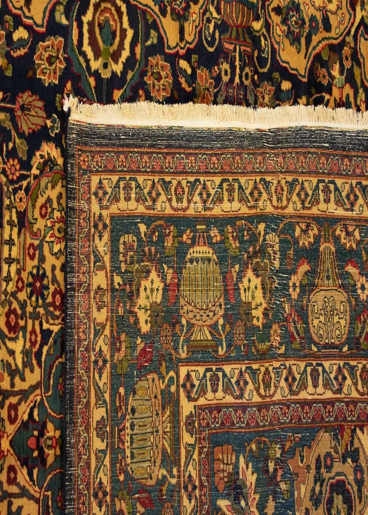 9' 4 x 12' 7 Hand Knotted Kashmar Persian Wool Rug