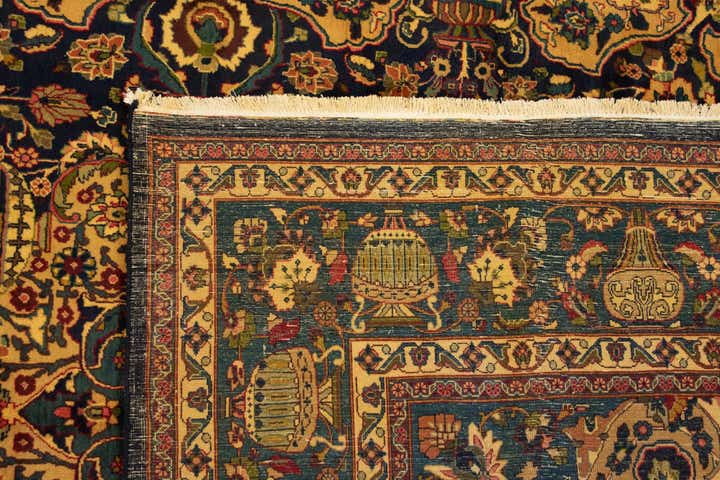 9' 4 x 12' 7 Hand Knotted Kashmar Persian Wool Rug